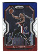 2020-21 Panini Prizm #236 CJ McCollum Red, White and Blue Prizms