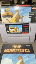 King Of The Monsters SNES Super Nintendo Authentic Cartridge, Box & Manual