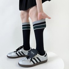 Women Stockings College Style School Girls Cotton Long Socks Stockings Women