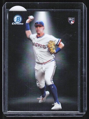 Josh Jung 2023 Bowman Chrome Refractor SP Spotlights RC #BS-18 Rangers Rookie