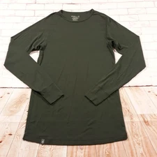 Ibex Woolies Baselayer Merino Wool Shirt Mens 2XL Runs Small Green Thermal