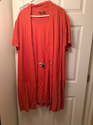 VTG Positive Influence Brunt Orange 22 In Pit to Pit. 1990's Y2K