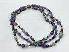 S Design Costume Jewelry Set Lot Chip Bead Necklace Bracelet Earrings — photo 2