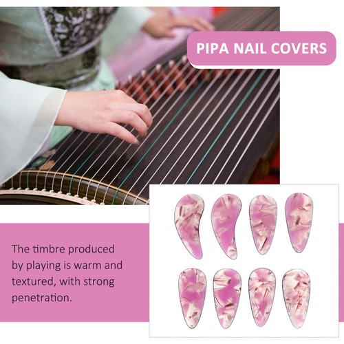 8 Pezzi Plettri Guzheng per Strumenti Cinesi Chiodo Guzheng - Foto 3 di 12
