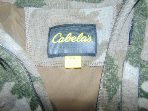 Cabela's WINDSHEAR Berber Fleece Camo Jacket Full Zip Men's Large VGC - Picture 3 of 4