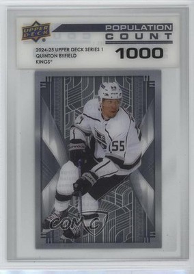 2024 Upper Deck Series 1 Population Count 1000 /1000 Quinton Byfield #PC-30 0h4v