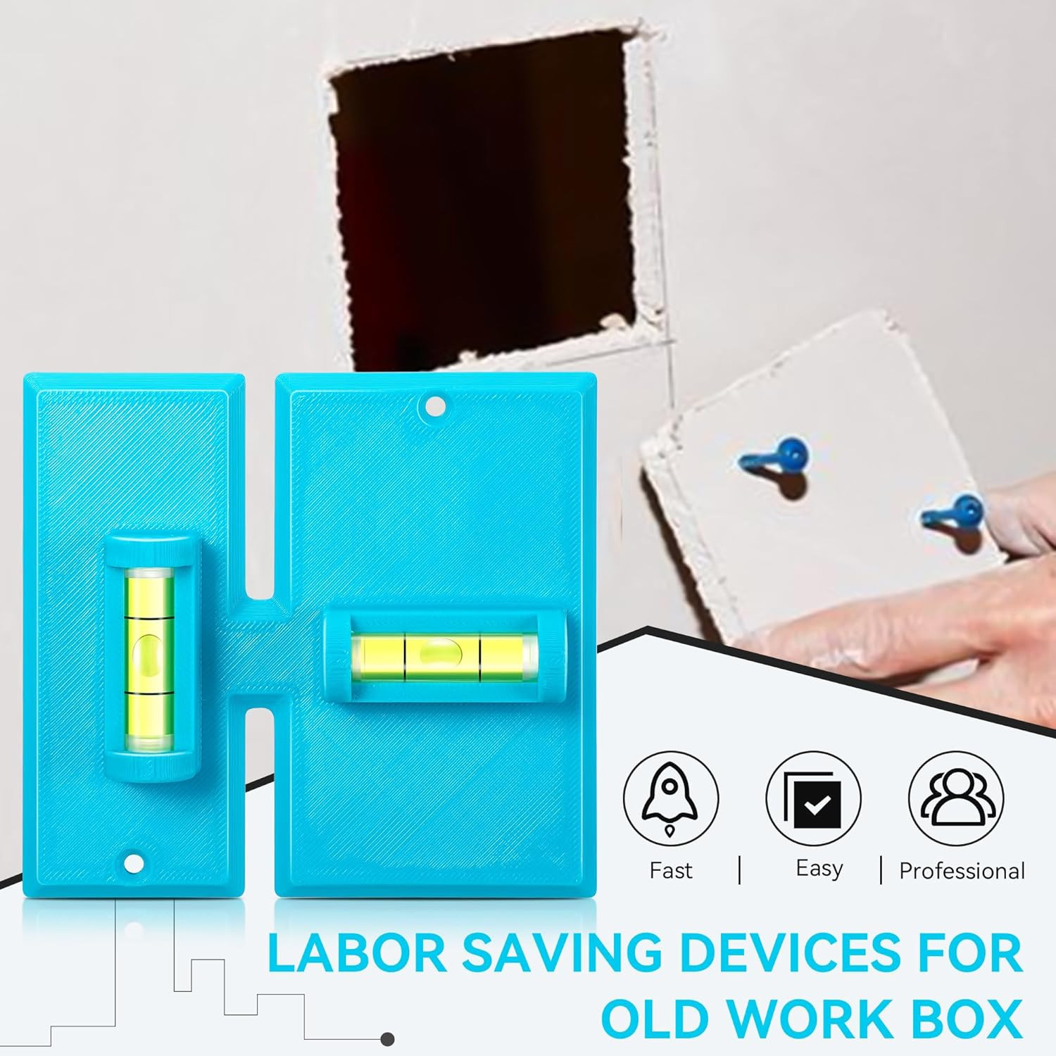 Labor Saving Device for Old Work Box, Compatible with WTL-2 Cutter, 1/2 Gang Ext