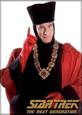 Star Trek: The Next Generation Q In Robes Photo Refrigerator Magnet NEW UNUSED