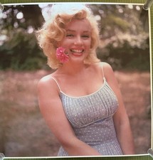 Marilyn Monroe Flower Sundress Gloss Art Print 23 1/2 x 23 1/2 - Handmade