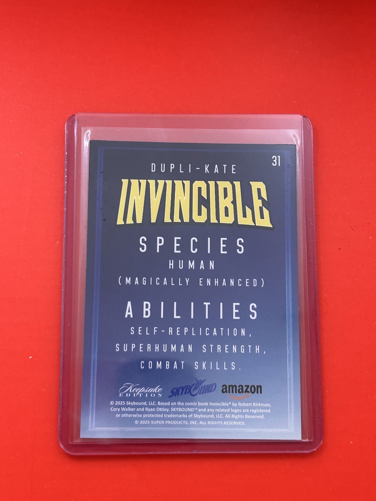 2025 Keepsake Invincible Season 1 Premiere Edition Gold Foil /100 You Pick
