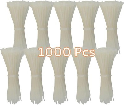 Cable Ties Pack of 1000 White / Natural Transparent 100 mm x 2.5 mm with 8.1 kg