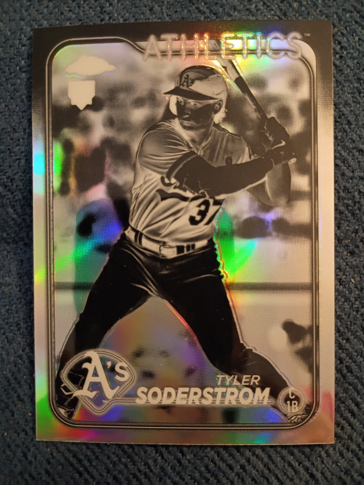 2024 Topps Chrome - Tyler Soderstrom #298 Negative Refractor (RC)