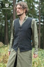 Burgschneider - Vest Maron Black medieval  fantasy costume