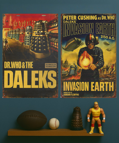 Arnold Schwarzenegger as the Dr in Dr Who and the Daleks on