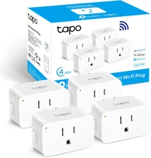 Tp-Link Tapo Smart Plug Mini 15A, Smart Home Wi-Fi Plug, Super Easy Setup, Compa