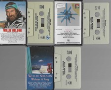 3 Willie Nelson cassette's Cassette lot VG-VG COND.