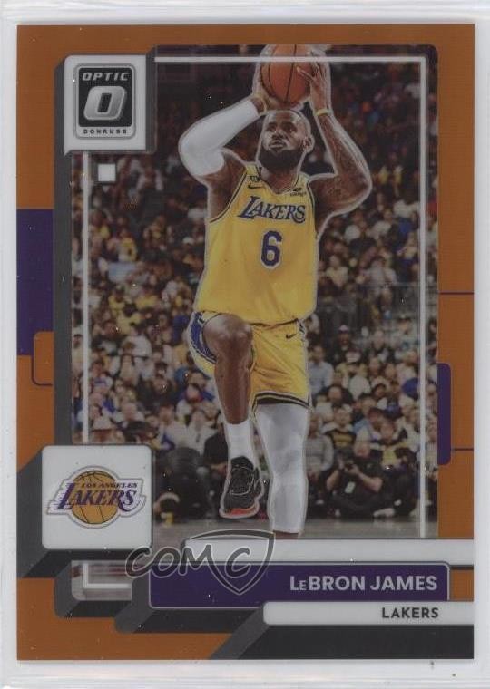 2022-23 Panini Donruss Optic Orange Prizm 36/199 LeBron James #116 hs9
