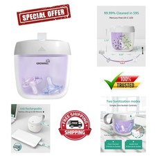 USB Rechargeable Pacifier and Bottle Sanitizer - 99.99 Clean in Just 59 Seconds