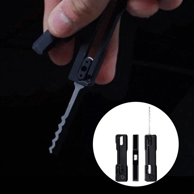 Multi-Tool Knife + SS001 PRO Lock Decoder + Door Opener Kit  Camping & Emergency