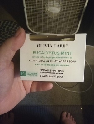 2 Bars Olivia Care Eucalyptus Mint Vegan Soap