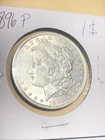 1896P Morgan Silver Dollar-BU- No Reserve-
