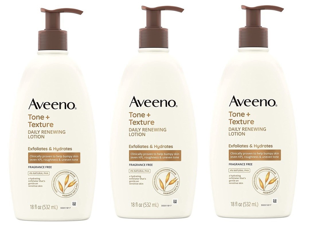 BL Aveeno Tone + Texture Daily Renewing Lotion 18oz X 3 Packs | eBay