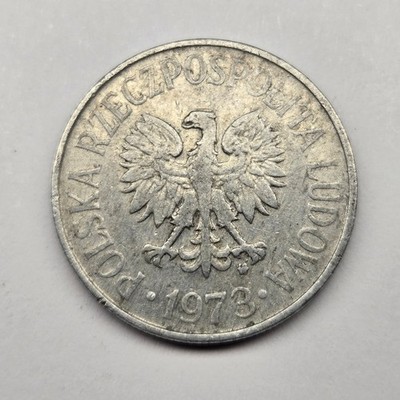 1973 Poland 50 Groszy - State Eagle - Aluminum Coin - KM# 48