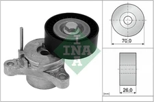 INA 534 0666 10 Belt Tensioner, V-ribbed belt for Opel, Vauxhall