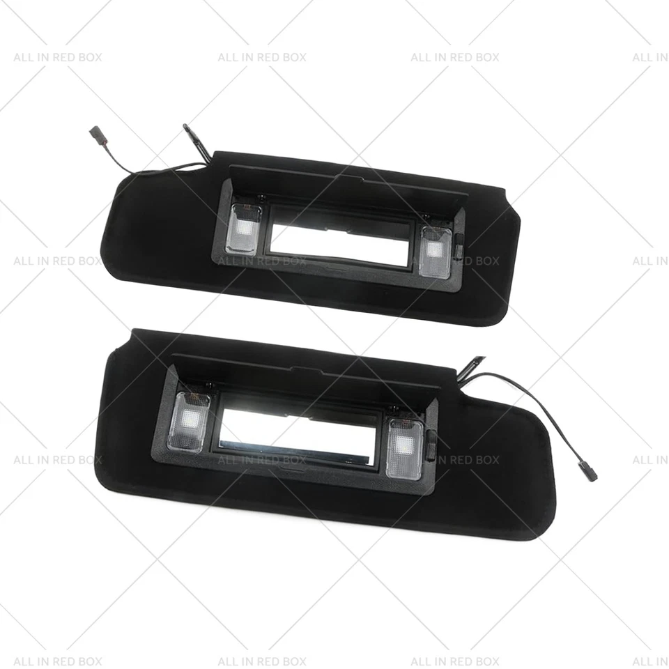 1 Pair of Sun Visors W/Vanity Mirror & LED Light Suitable for Corvette C4 84-96 Foto 2 de 4