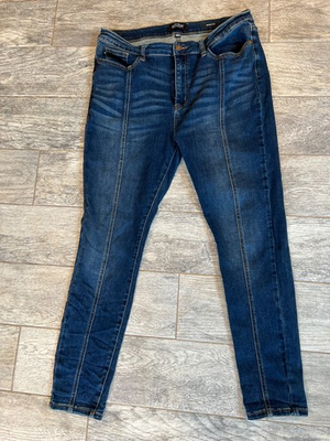 #ad Judy Blue 15 x 32 jeans 15x32 Denim Jean Skinny fit JB8863 front seam boho $23.45