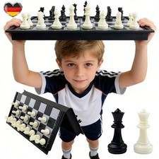 Schachspiel Magnetischem Einklappbar Schachbrett Schach für Kinder ab 6Jahre HOT
