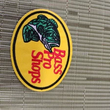 Bass Pro Shop Fishing Tackle Lure Embroidered Iron On Patch 3.5" x 2.25"