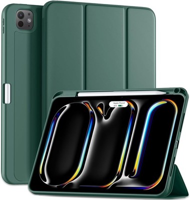 Case for iPad Pro 11 Inch (M4 2024/M5 2025) with Pencil Holder & Trifold Stand