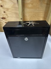 The Murphy - Mailbox Lockable Wall Mounted 12.25"H x 10.25"W x 3.5"D BLACK