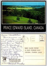 Vintage Postcard West River Strathgartney Park Prince Edward Island Canada 1986