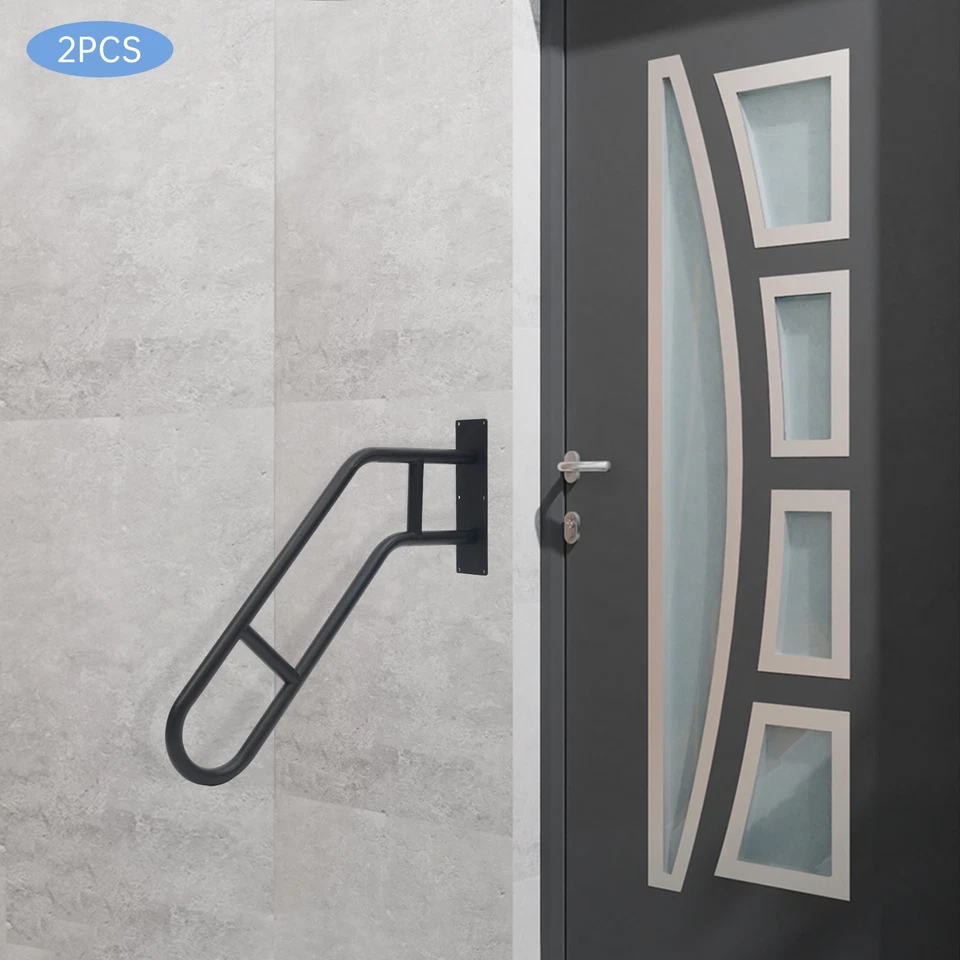 2pcs-30in Handrails for Outdoor Steps, Wall Mounted Handrail, Stair Handrails - Image 2 of 4