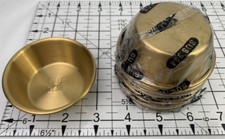 LOT 14 Stainless Steel Mini Plates Dish Feed Bowl Condiment SUS304 Brass 3"