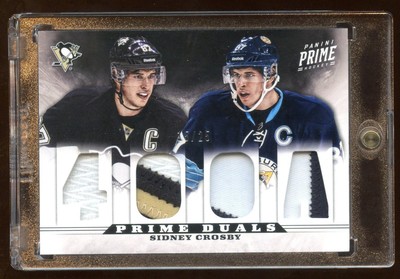 Sidney Crosby 2013 Panini PRIME QUAD gam-worn patch LOGO #ed 15/25  hof ? beauty