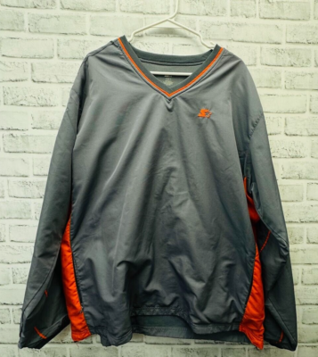 Starter Baseball V-Neck Pullover Warm Up Top Blue Size Large | eBay