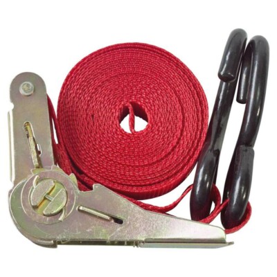25Mm 4.5M Ratchet Tie Down Gs Lashing Vehicle Load Heavy Duty Hooks New Long