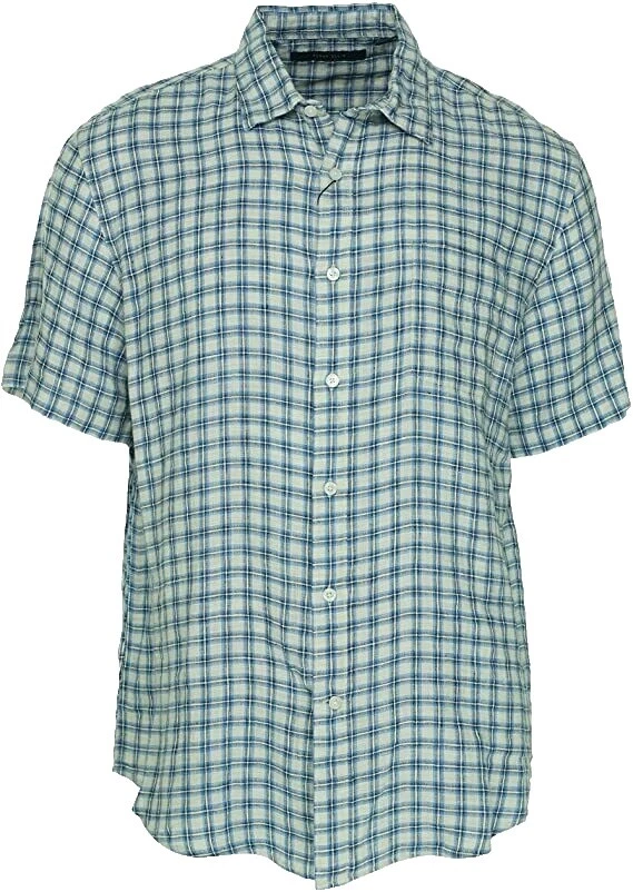 Perry Ellis Linen Casual Button-Down Shirts for Men