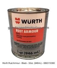 Wurth Rust Armour - Black - 0893110360 - 32oz.
