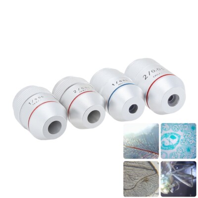 1X 2X 195 Achromatic Infinity Objective Lens for Biological Microscope RMS 1PC