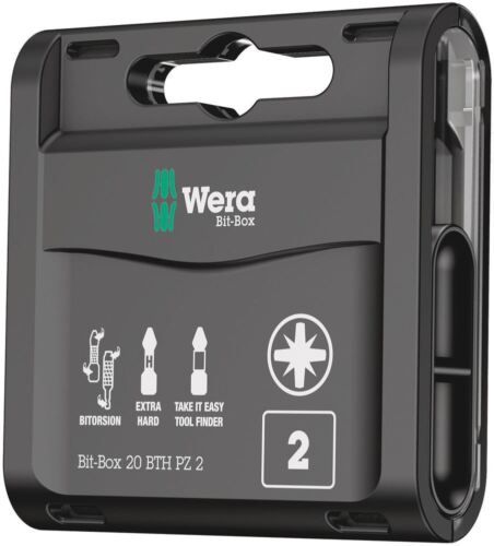 Wera - Bit-Box 20 BTH PZ, PZ 2 x 25 mm, 20 pieces - 05057762001 - Picture 1 of 9