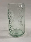 Coca Cola Can Shaped Glass Embossed Logo Clear Glass Vintage