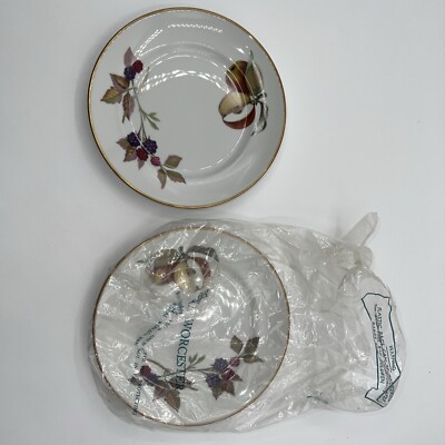 2 Royal Worcester ''Evesham Gold'' Bread And Butter Plate - 6 5/8 Inch 1961