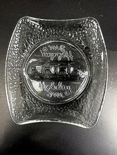 Holiday Inn Glass Ashtray Hotel Motel MCM Vintage Americana