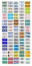 1/24 1/25 scale model car dealer license plates dealership tags 1:25