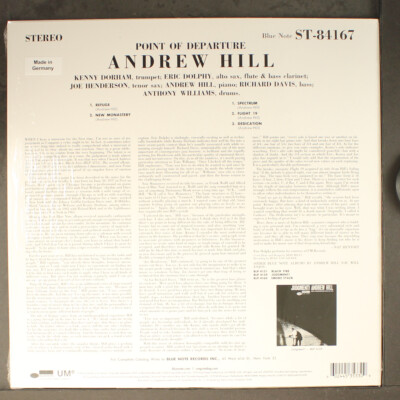 ANDREW HILL: point of departure BLUE NOTE 12