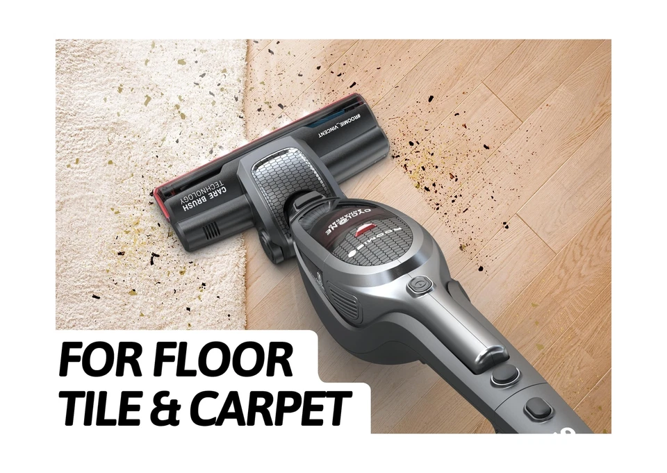 Roomie Tec SlimVac Upright Cordless Vacuum Cleaner for Home, Lightweight and ... - Image 3 of 4